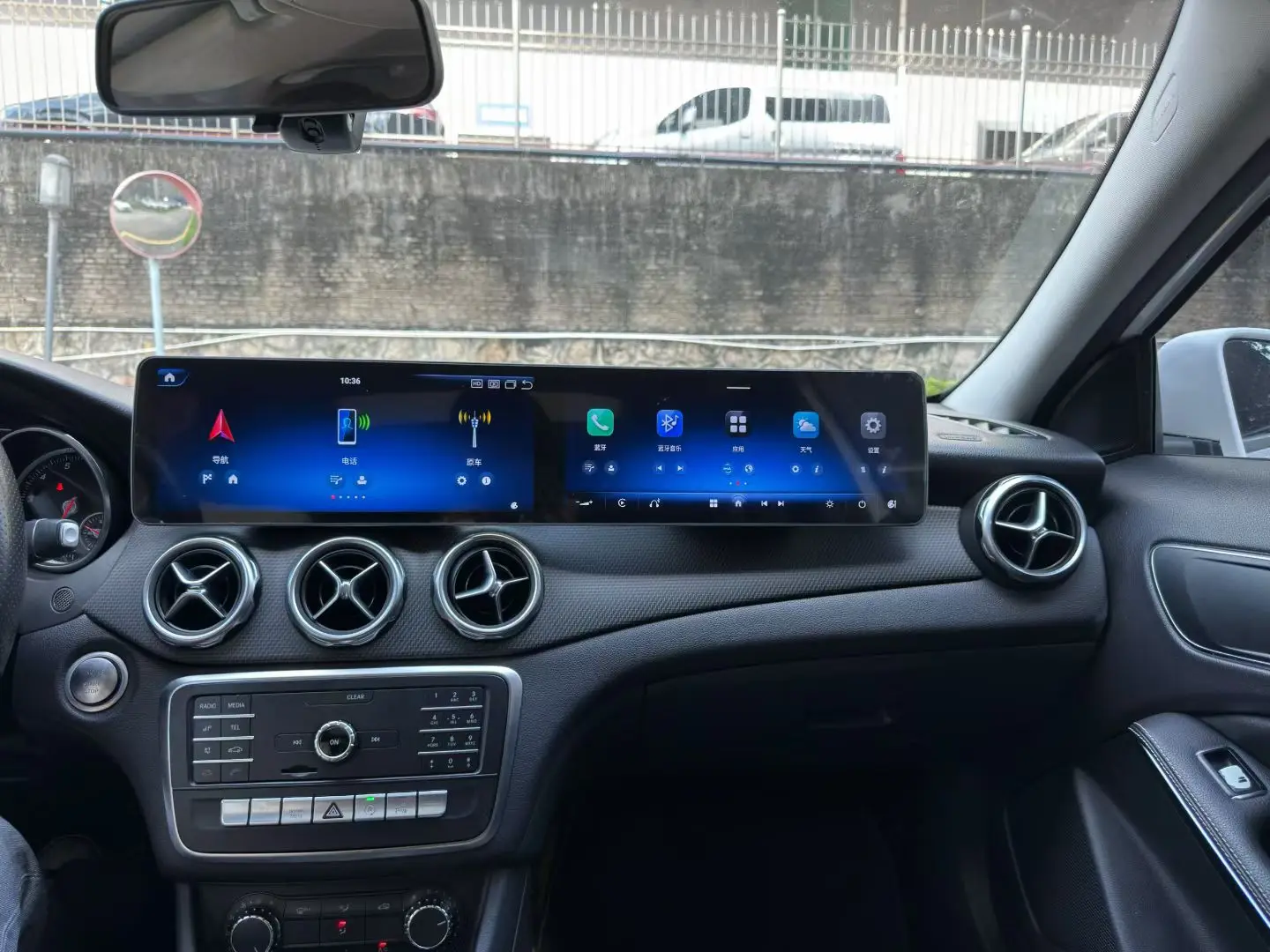 

25,6-дюймовый автомобильный радиоприемник Android Carplay для серии Mercedes-Benz GLA/CLA-класс 2013-2019, двухэкранный GPS Navi, стерео, мультимедиа