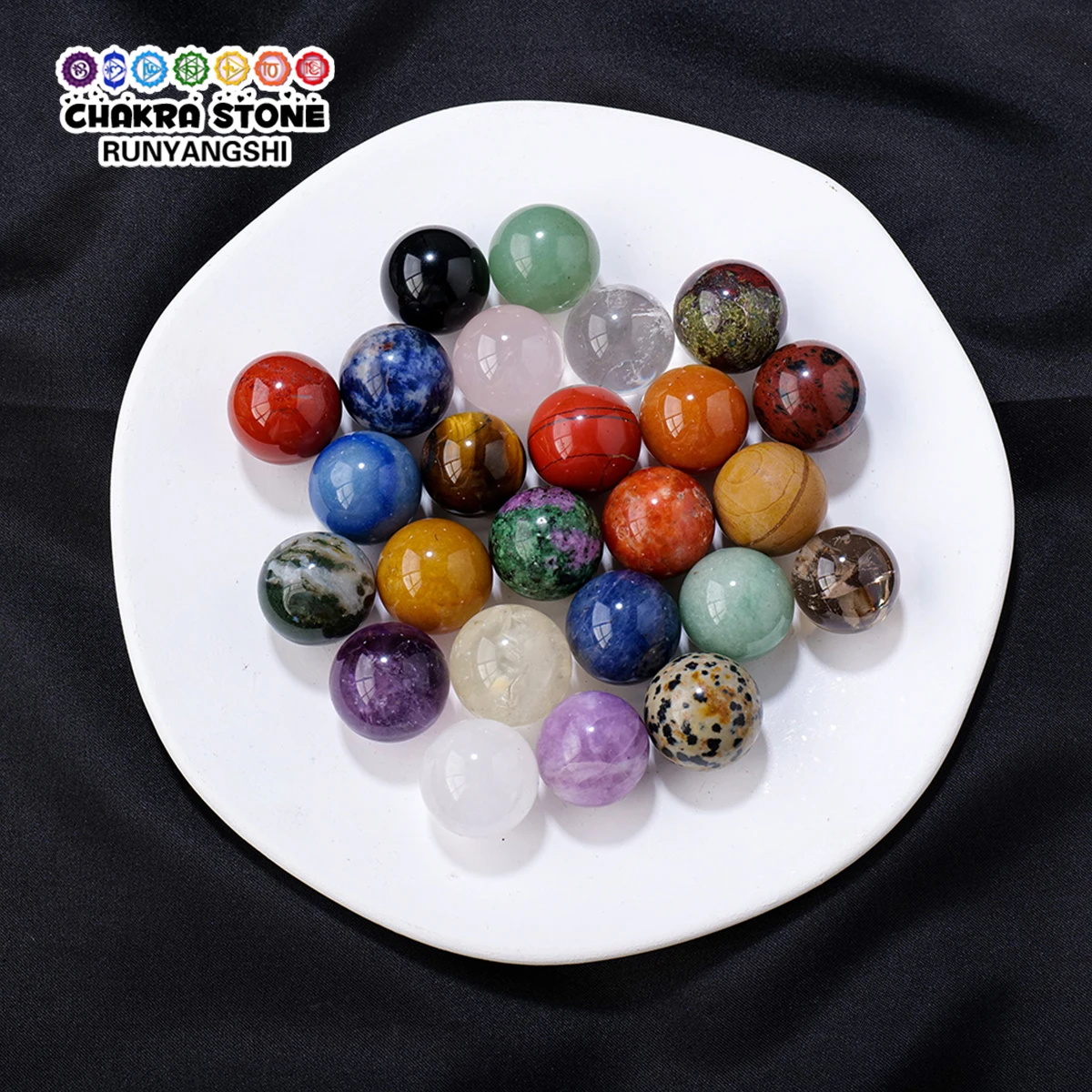 1PC 2cm Natural Crystal Mini Crystal Ball DIY Jewelry Home Decoration Ornaments Feng Shui Figurine Marble Magic Gifts