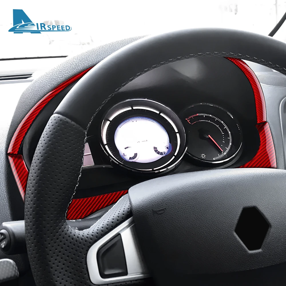 Real Soft Carbon Fiber Sticker For Renault Fluence Megane 3 RS 2009 2010 2011 2012 2013 2014 2015 LHD RHD lnstrument Accessories