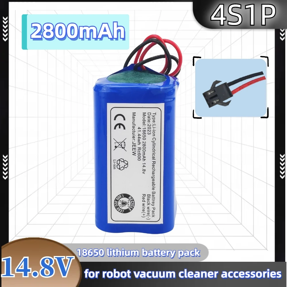 

14.8V 2800mAh Da Tian Gong battery plug Li-ion Battery For Rowenta Tefal Explorer Serie 20 40 60 Robot Vacuum Cleaner Battery