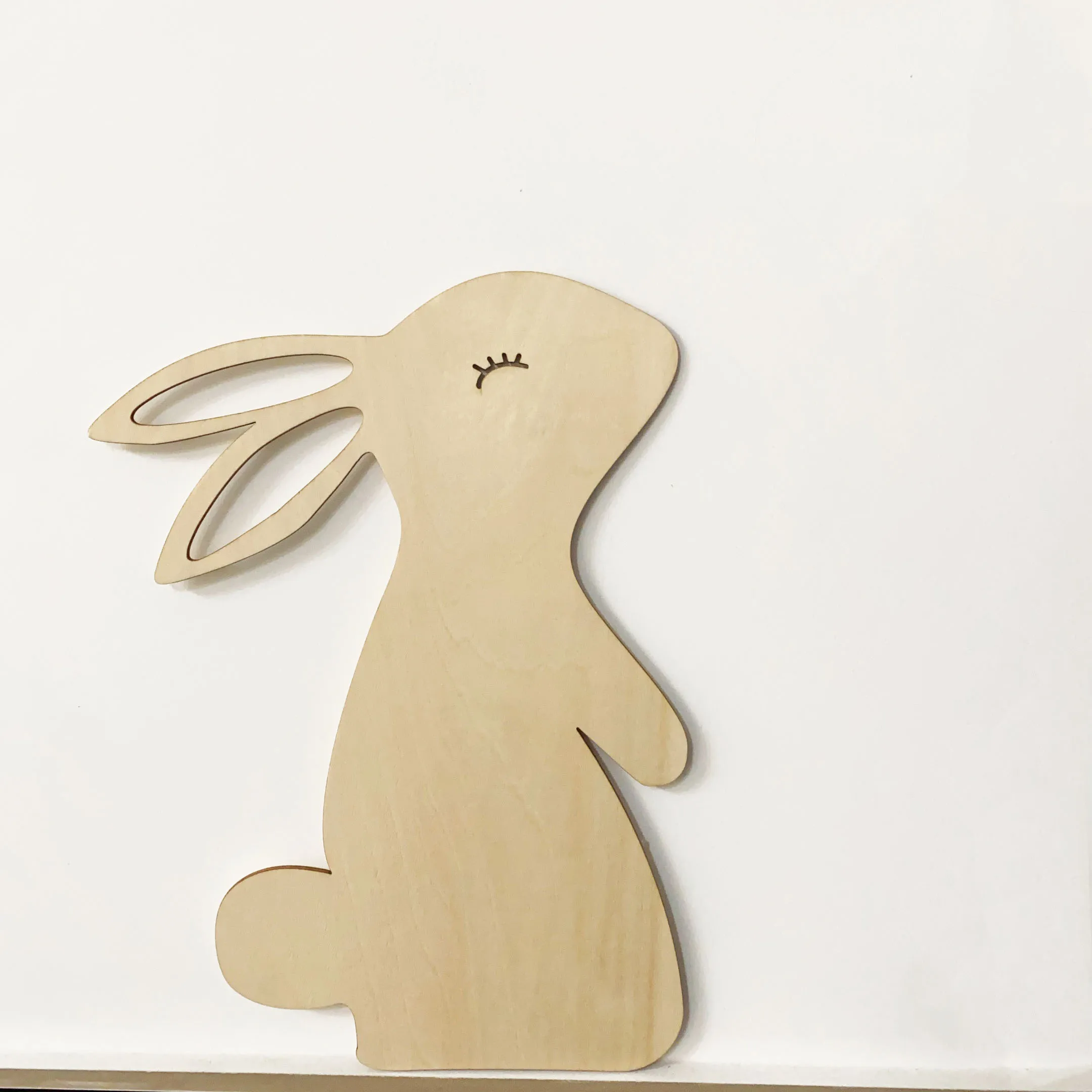Nordic Style Wooden Wall stickers for Children\'s Room Cartoon Animal Wall Decoration Baby Photography Props Teddy Bear Deco