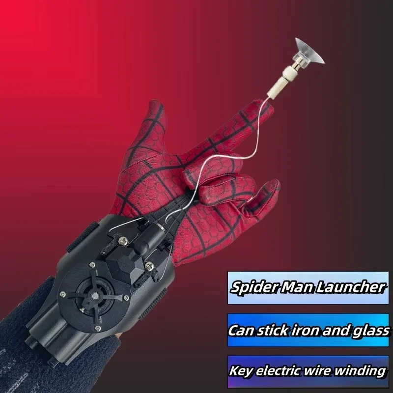 Hot Spider-Man Web Shooters Wrist Launcher Shooters Hot Peter Parker Cosplay Props Shooting Device Set Toy Boy Favorite Toy Gift