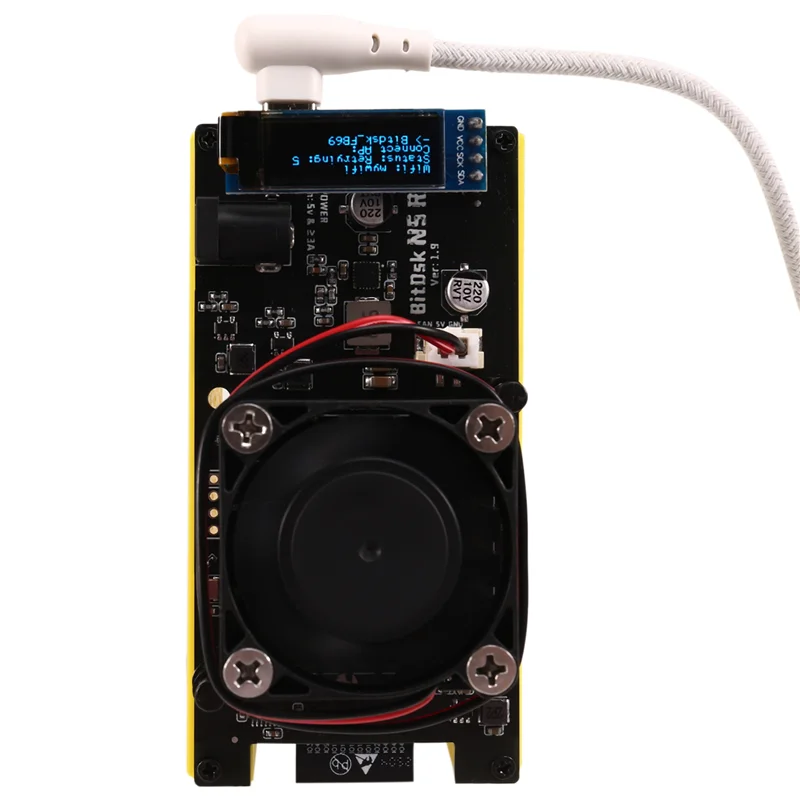 

ABT-Bitaxe BM1397 Bitcoin ASIC BTC Miner, 200Gh/S - Stand-Alone, Low Power Design, Includes EU Plug