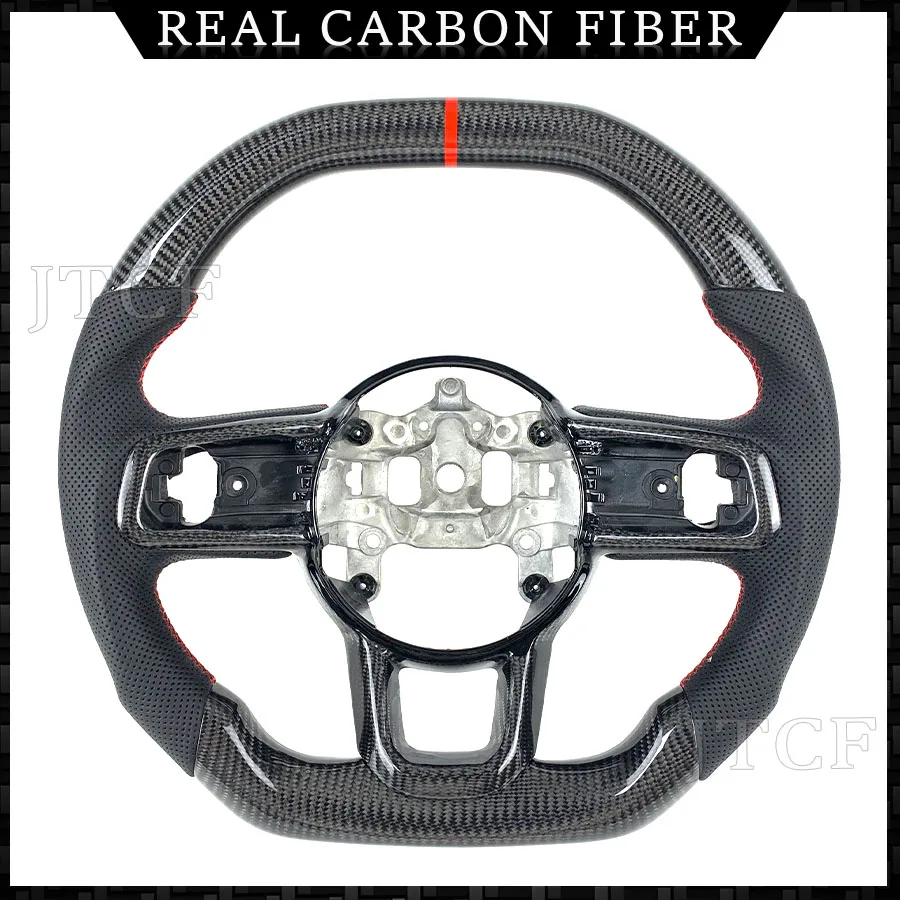 For Jeep Wrangler Gladiator JL 2018 2019 2020 2021 2022 2023 2024 Sport Carbon Fiber Steering Wheel Upgraded Automotive Interior