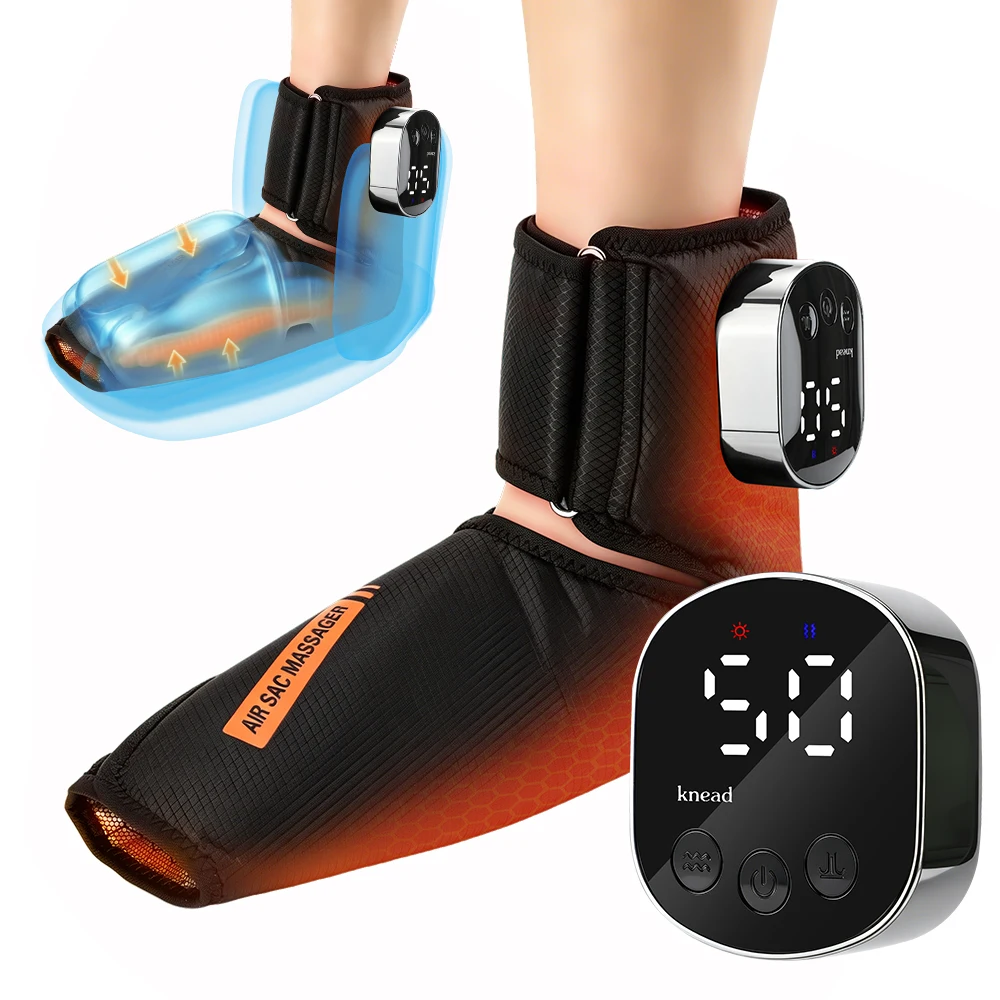 3 in 1 Wireless Air Pressure Foot and Ankle Massager,Electric Heating Massage,Airbag Compression,Ankle Joint Sole Muscle Relax