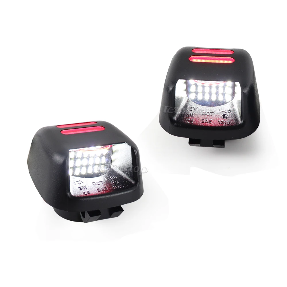 2pcs LED Car Number License Plate Lights for Nissan Navara D40 Frontier Armada Titan Xterra Suzuki Equator