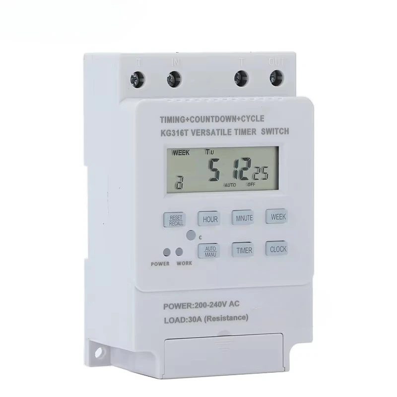 KG316T 220V Timing Switch Time Control Switch Microcomputer Automatic Street Light Billboard Time Controller