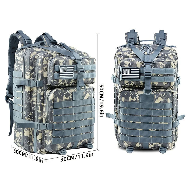 

Men's Military Bag Camping Hiking Camouflage Tactical Backpack