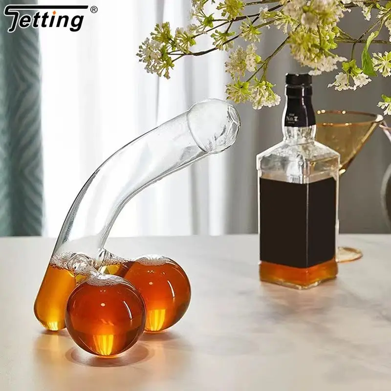 1Pcs Party For Alcohol Men Birthday Gift Decanter Whiskey Decanter Glass Decanters Unique Funny High Borosilicate Glass Decanter