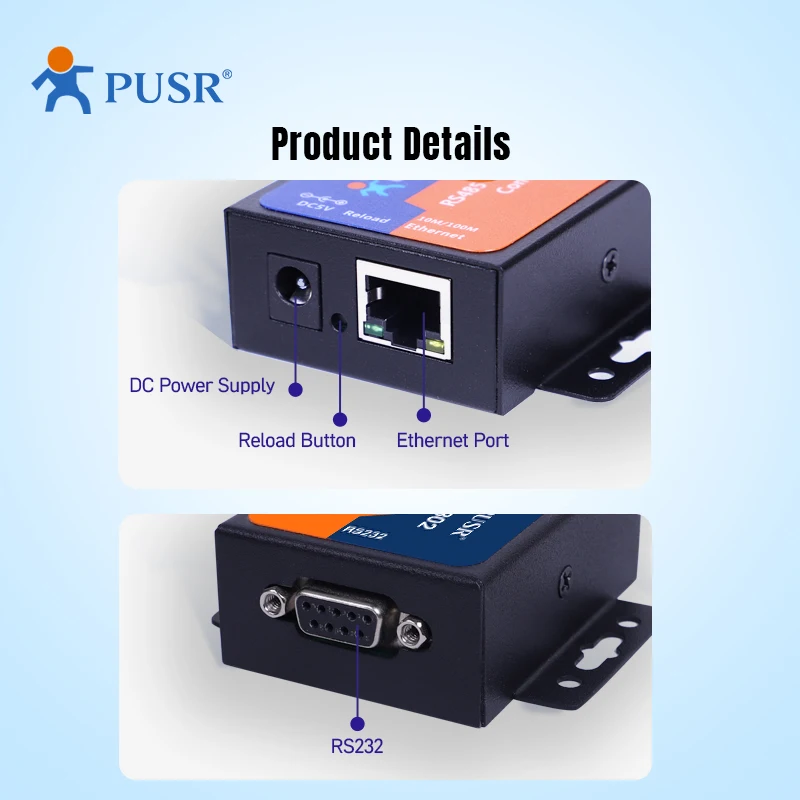 USR-TCP232-302 Cost-effective RS232 Serial To Ethernet TCP/IP To Serial Device Server Converters