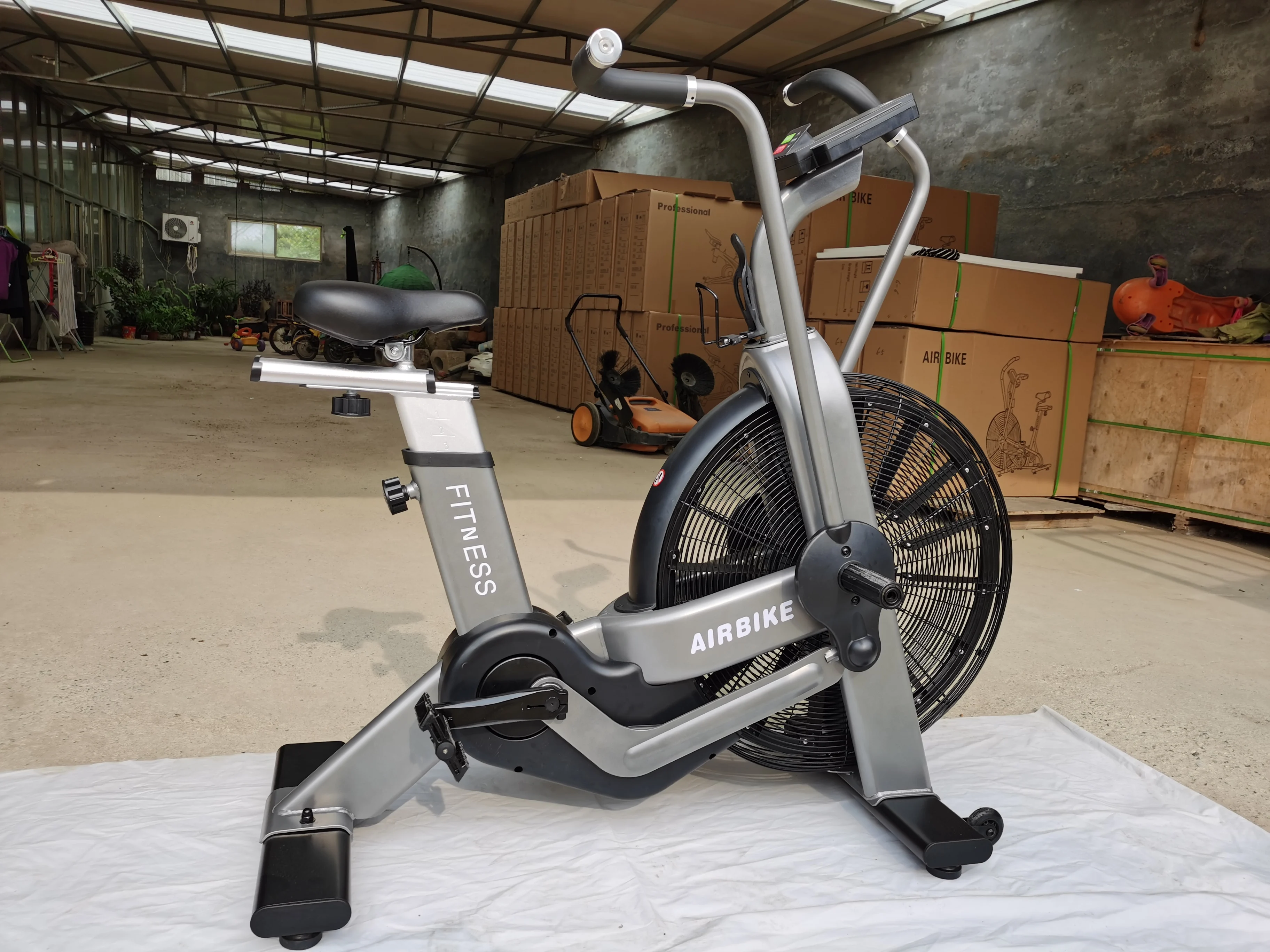 2024 SRJOIN FIT-Commercial Fan Resistance Bike, Fitness Training Gym, nuovo