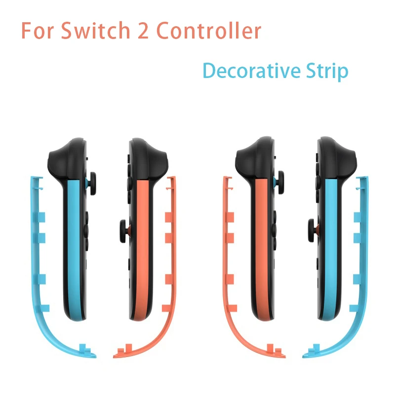 Left and Right Decorative Strips for Switch 2 Joy-Con Blue R