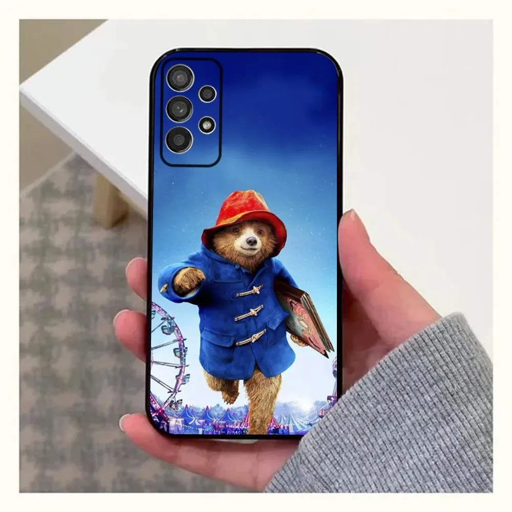 Bear P-Paddington Movie Phone Case For Samsung Galaxy A20,A21s,A22,A31,A32,A52,A53,A72,73,A80,A91 Soft Black Cover