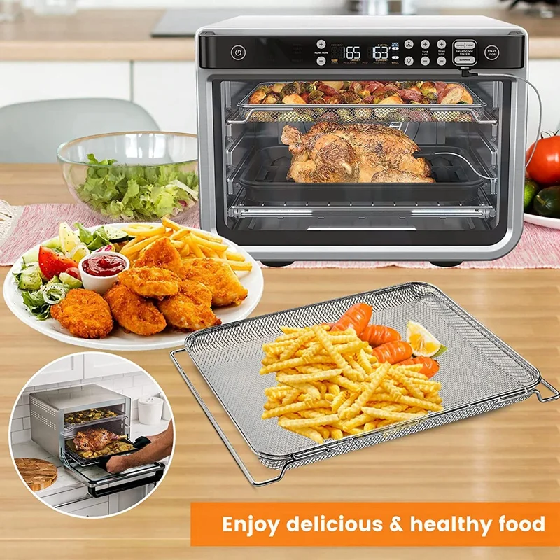 ステンレス鋼の交換用エアフライバスケット、エアフライヤーオーブンバスケット、ニンジャフォディt251 dt201