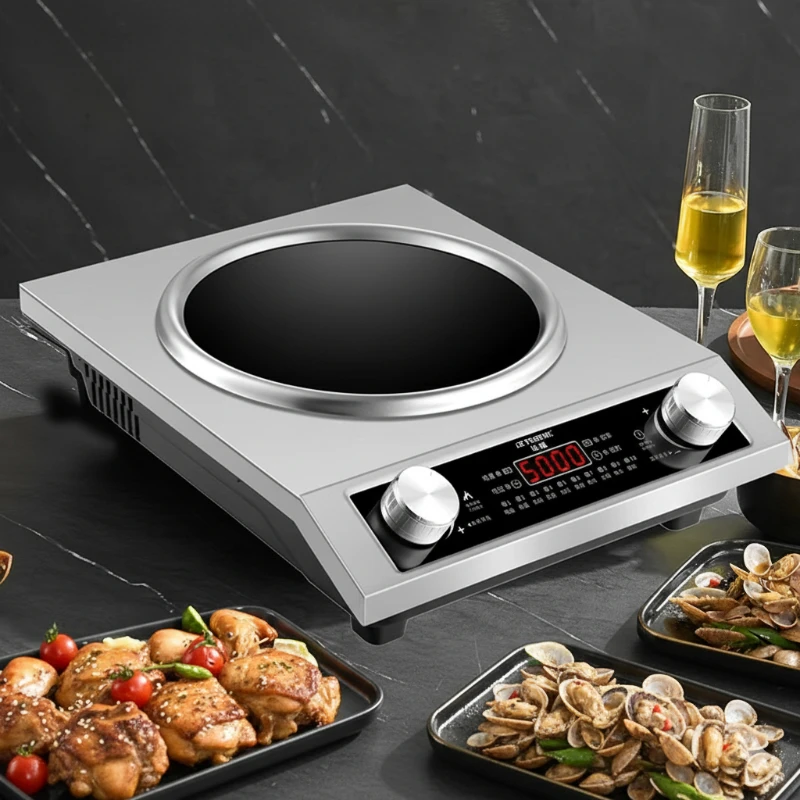 5000W High-Power Recessed Induction Cooker for Home Use Integrated Stove for Stir-Frying And Cooking