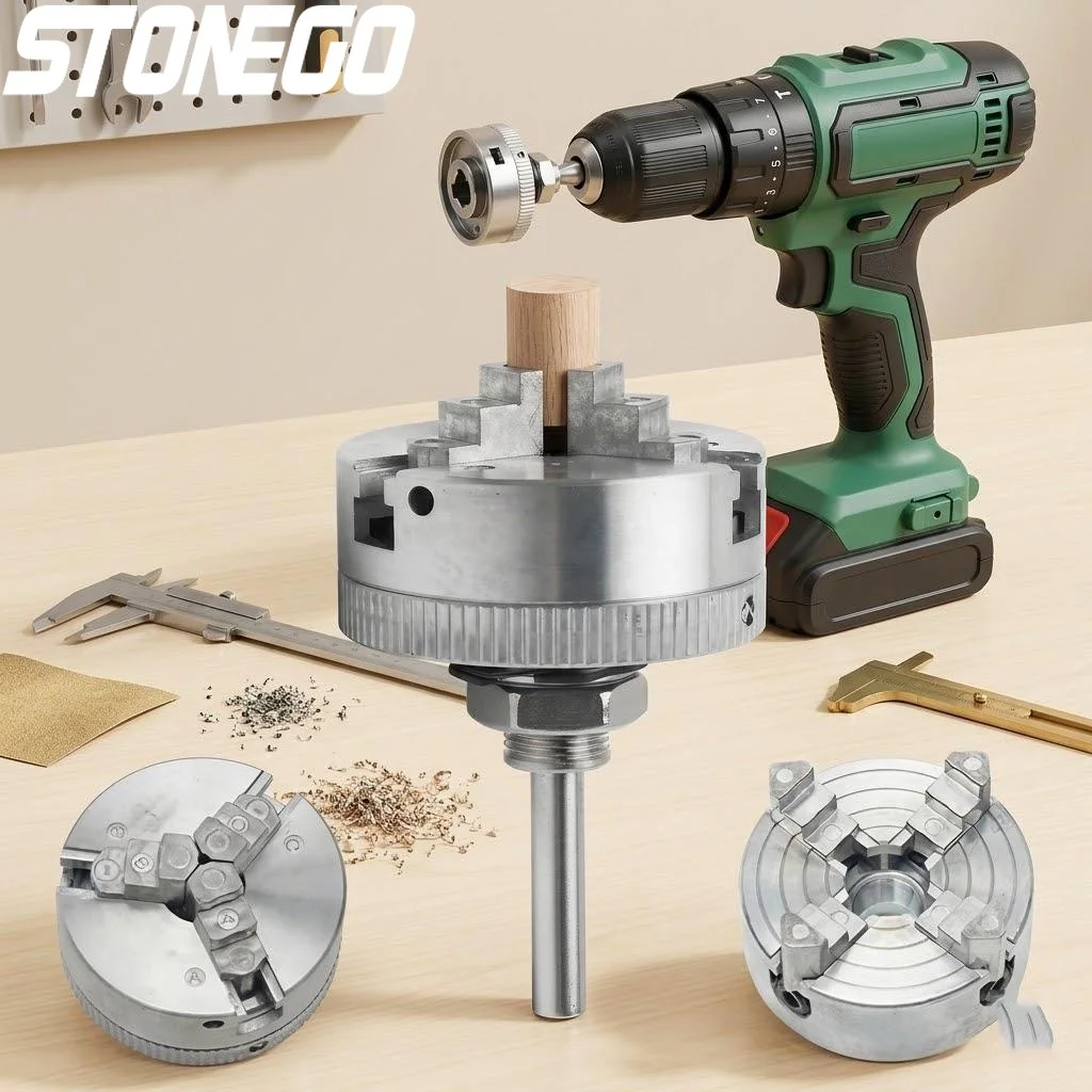 ヘビーデューティーセルフセンタリングドリルチャック-3-ジョー-m12x1mm-リンケージ電動旋盤用ドリルツールセット