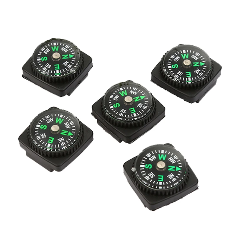 미니 손목밴드 나침반 휴대용 탈부착 가능 야외 캠핑 하이킹 여행 비상 생존 내비게이션 도구