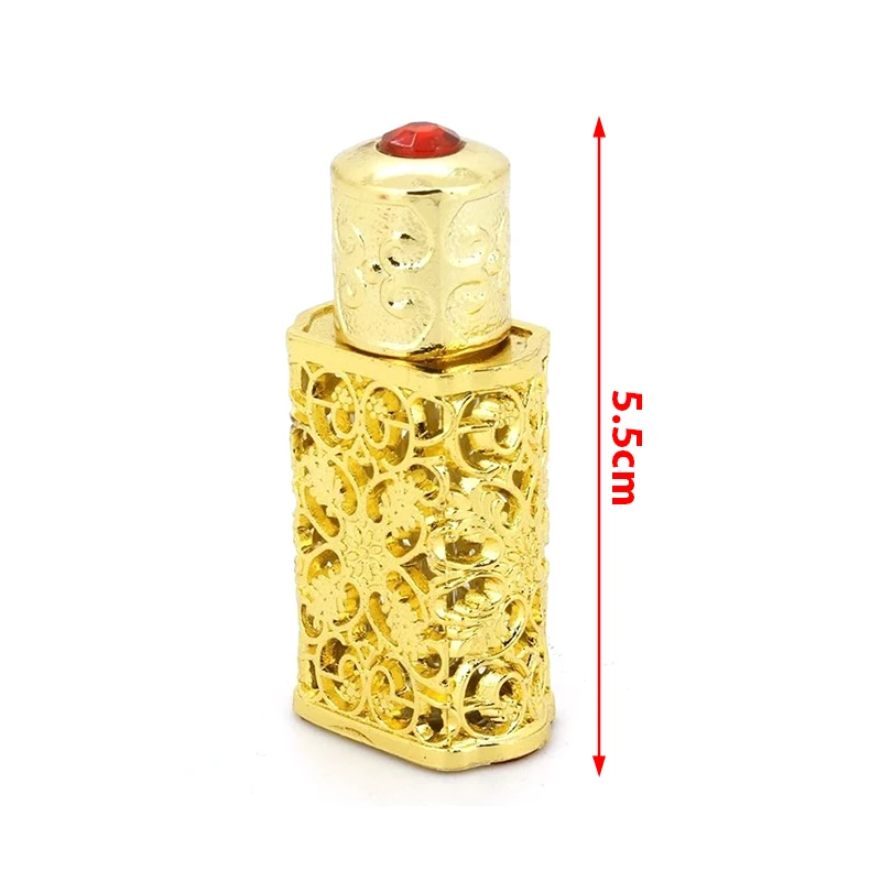 1Pc 3ml Mini Antiqued Perfume Refillable Bottle Arab Style Essential Oils Atomizer Perfume Spray Empty Bottles