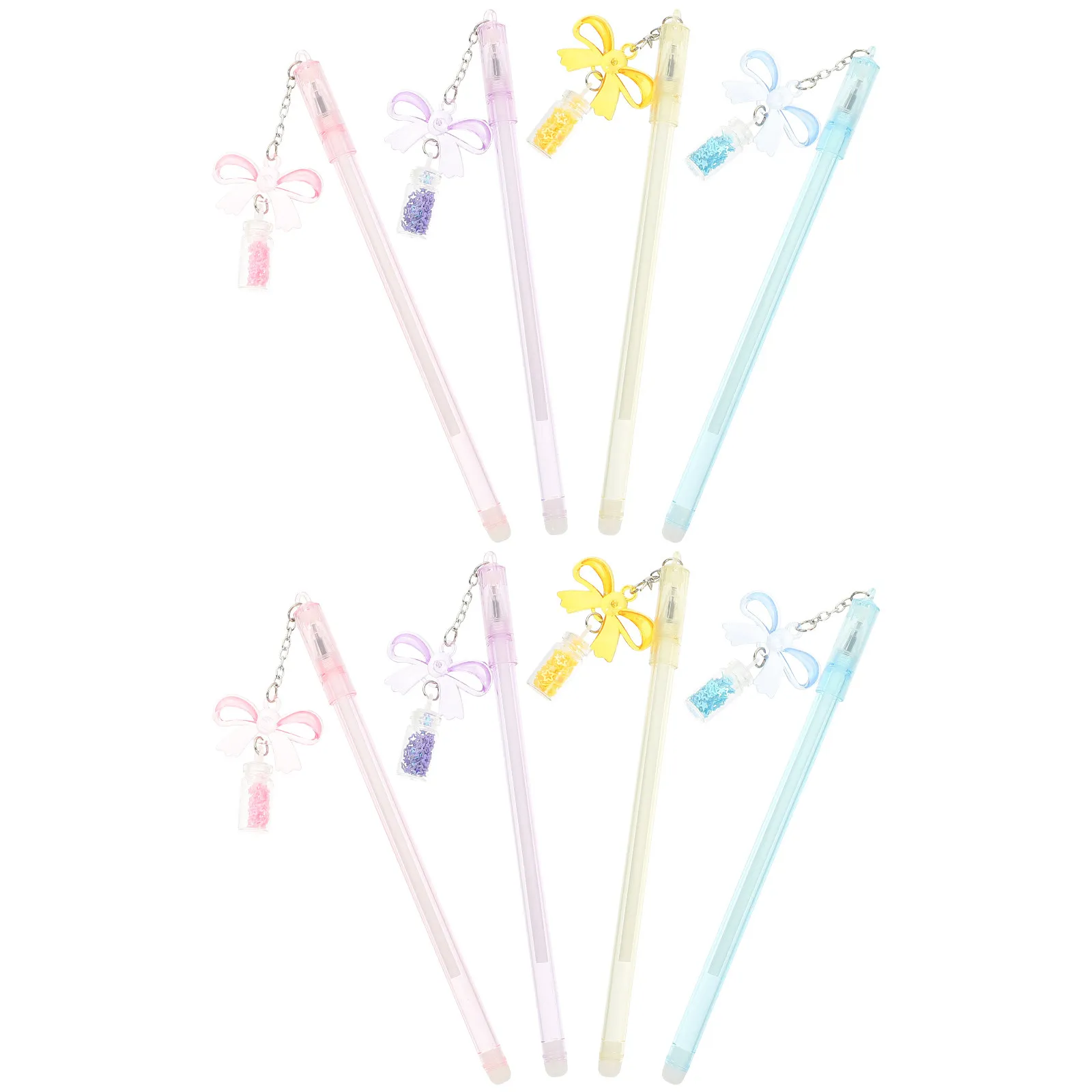 

8Pcs Pendant Shape Butterfly Rafting Bottle Gel Pens Cute Cartoon Writing Pens Bulk Gift for Kids Adorable Kids Gel Pen