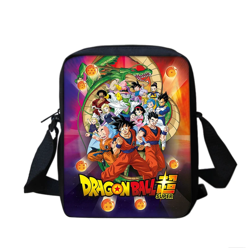 Dragon Ball Printed Shoulder Messenger Bag Handbag Boy Girls School Bags Phone Bag Super Saiyan Goku Shopping Bag Best Gift