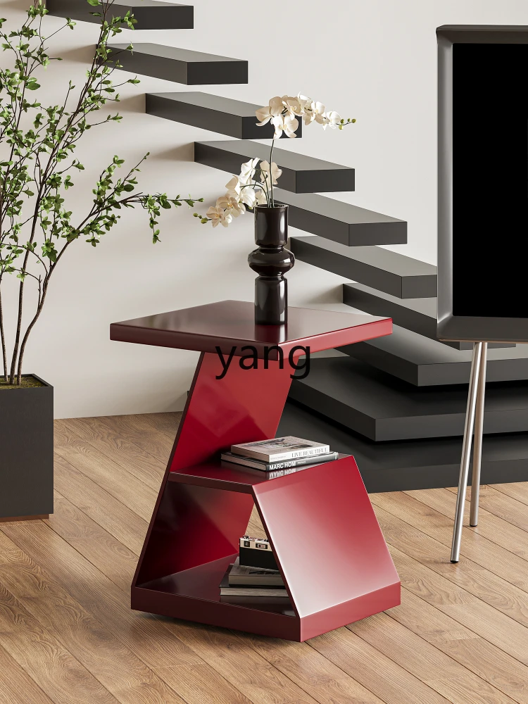 Yhl Special-Shaped Structure Side Table Living Room Sofa Corner Table Book Shelf High-Grade Light Luxury Small Coffee Table