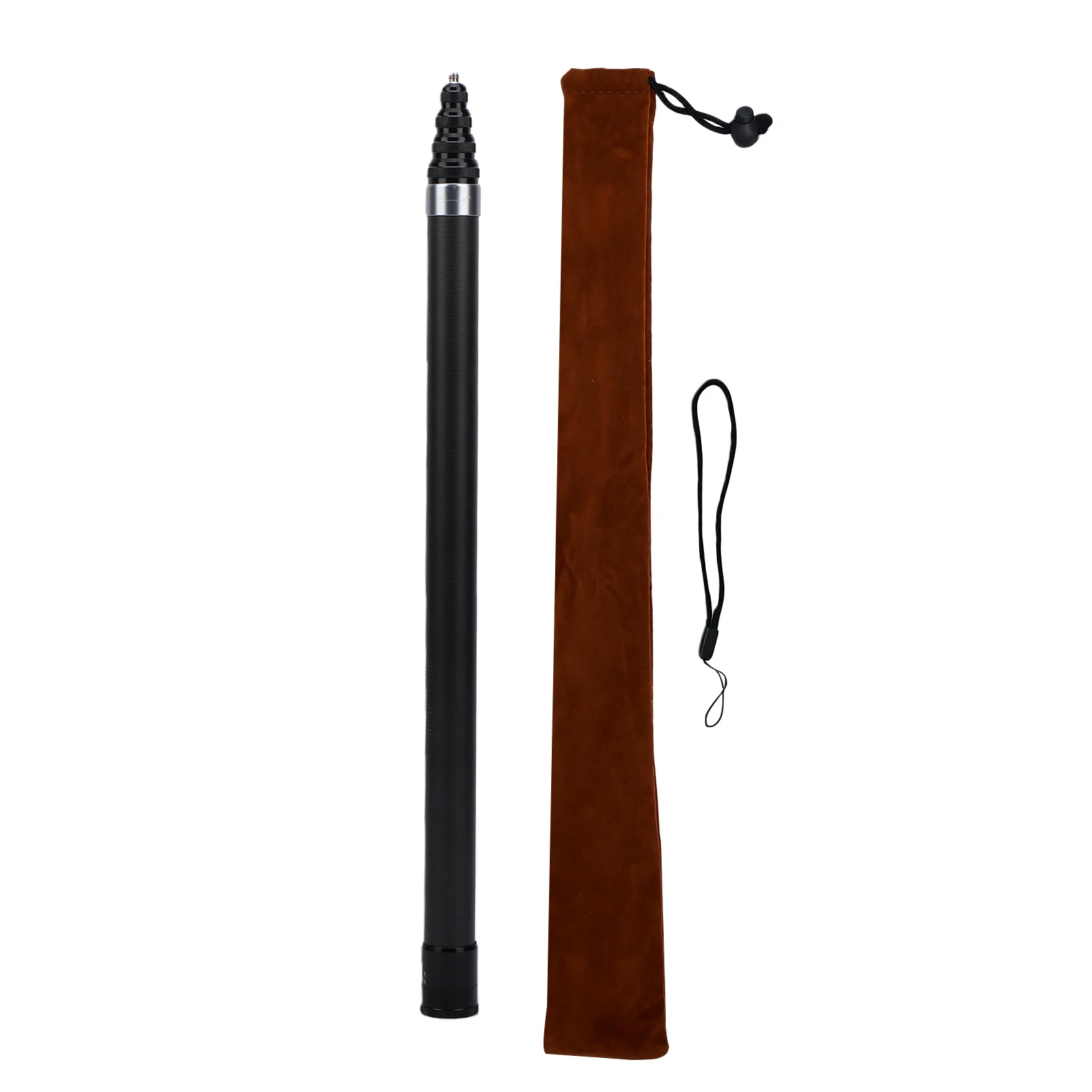 Selfie Stick 3 Meters Carbon  Extension Pole Lightweight 45-300cm / 17.72-118.11in 5 Adjustable Lengths for Action Camera