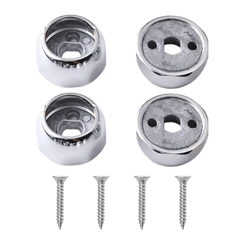 

Steel Wardrobe Flange Brackets Connectors Metal Pipe Connectors Wardrobe Flange for Secure & Stylish Closet Assembly Dropship