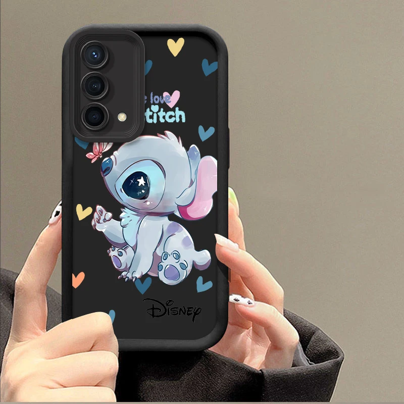 Disney Angie Stitch For Reno X5 X3 10 8T 7Z 6 5 Pro Plus Pro 4G 5G Eye Ladder Phone Case