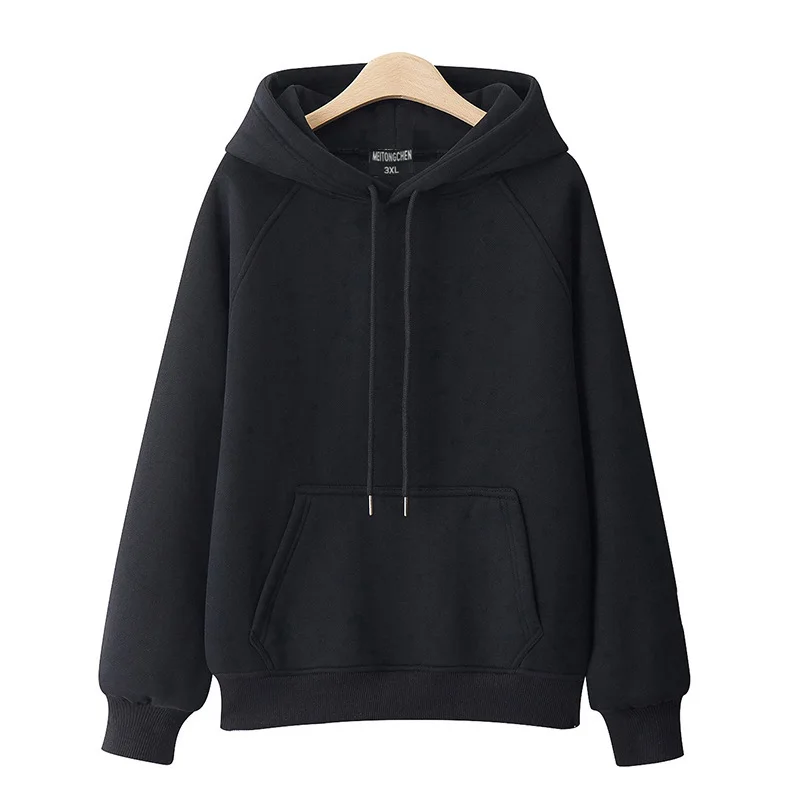 Hooded Woman Hoodies Womens Ruffled Fiber Medium Contrasting Terry Padded Grunge Strecth Teens Dimensional Patch Stitching