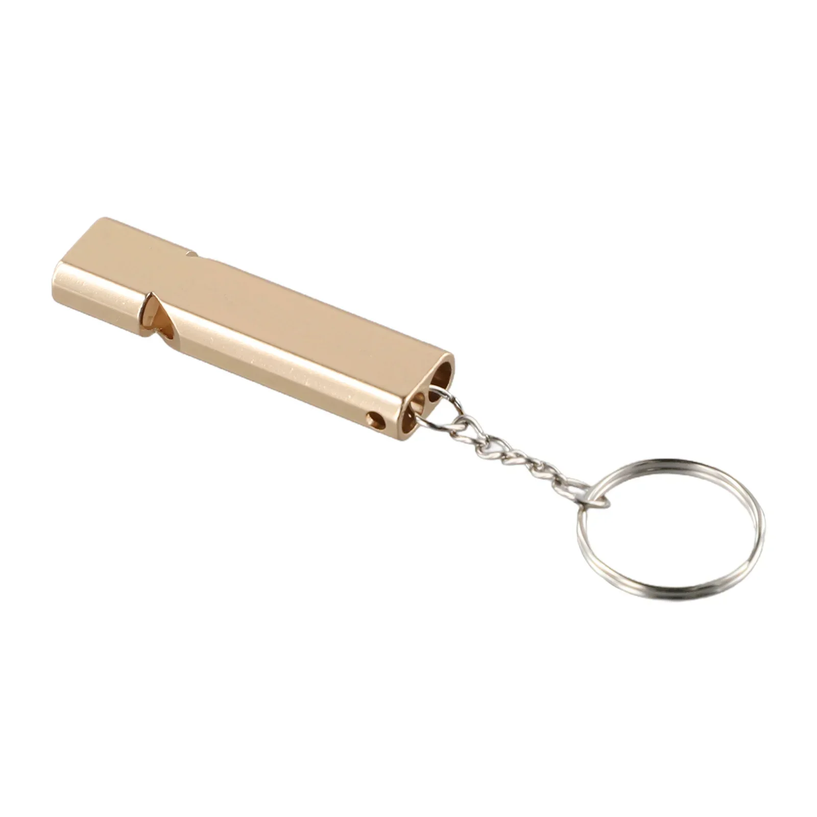 Pratical High Quality Hot New Portable Nice Whistle Airflow Design Aluminium Alloy Aluminum Camping Hiking Keychain