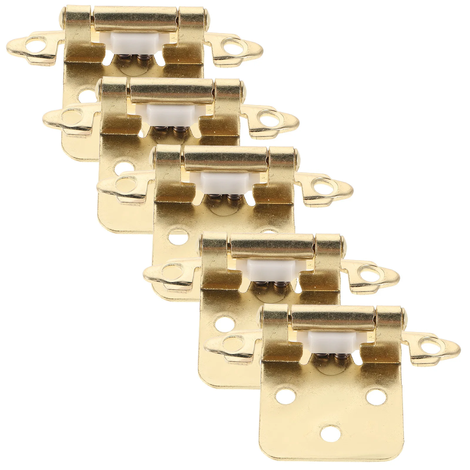 

5Pcs Semi-Hidden Rv Cabinet Hinges Self-Closing Spring Loaded Door Hinges Heavy Duty for Trailer Camper