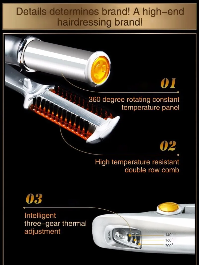 Household Multifunctional Automatic Curler and Straightener Intelligent Three-level Constant Temperature New Curling Iron