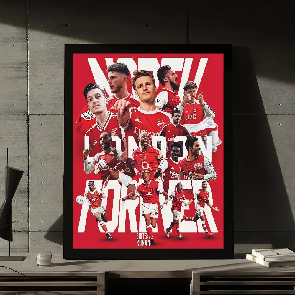 A-Arsenal FC فيلم لزجة الملصقات الرجعية كرافت ورقة ملصق DIY غرفة بار مقهى الجمالية الفن طلاء جدران #3