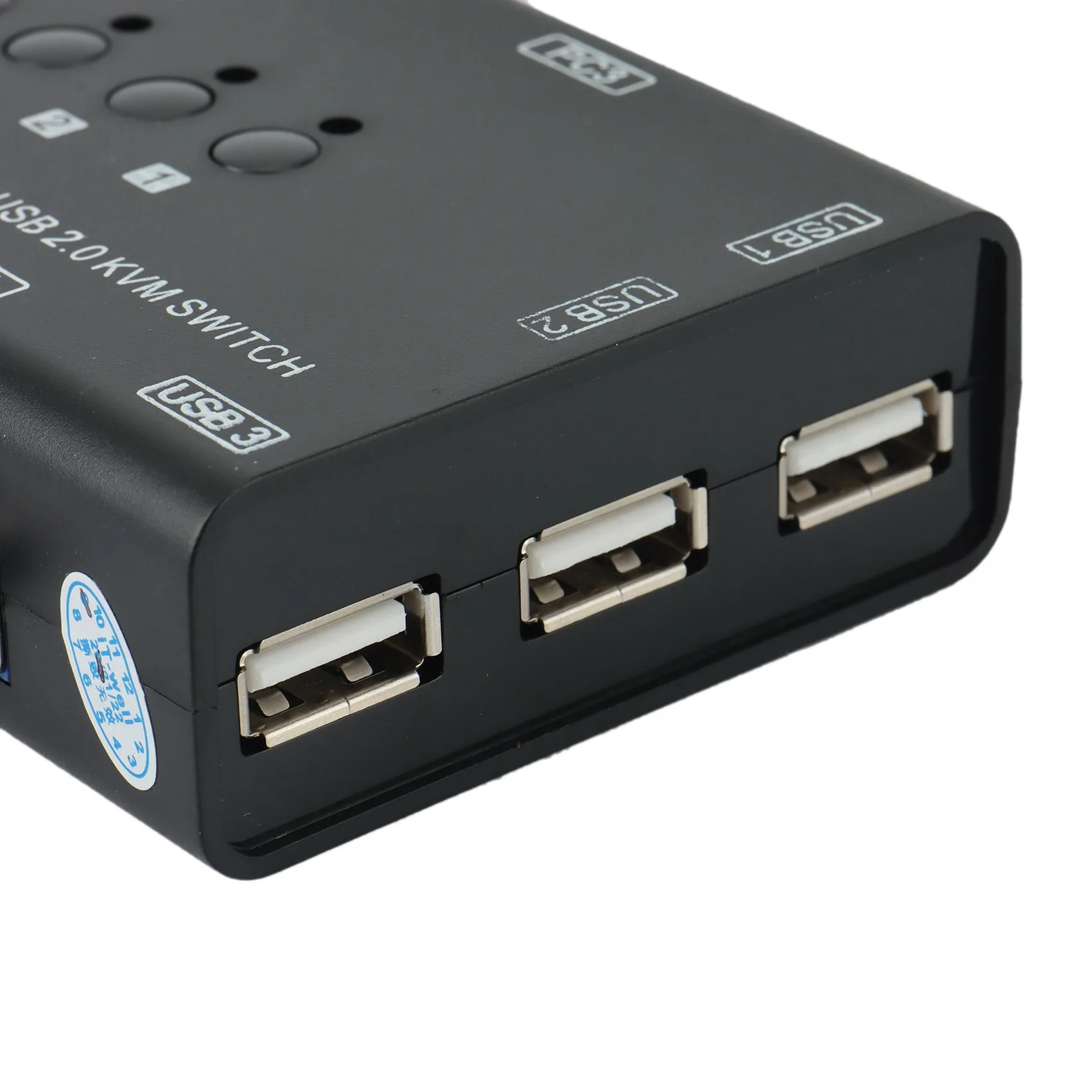 

KVM-переключатель A73T, USB VGA KVM-переключатель для совместного использования одним видеоэкраном и 3 USB-устройствами (4 ПК), для ПК, клавиатуры, мыши, сканера