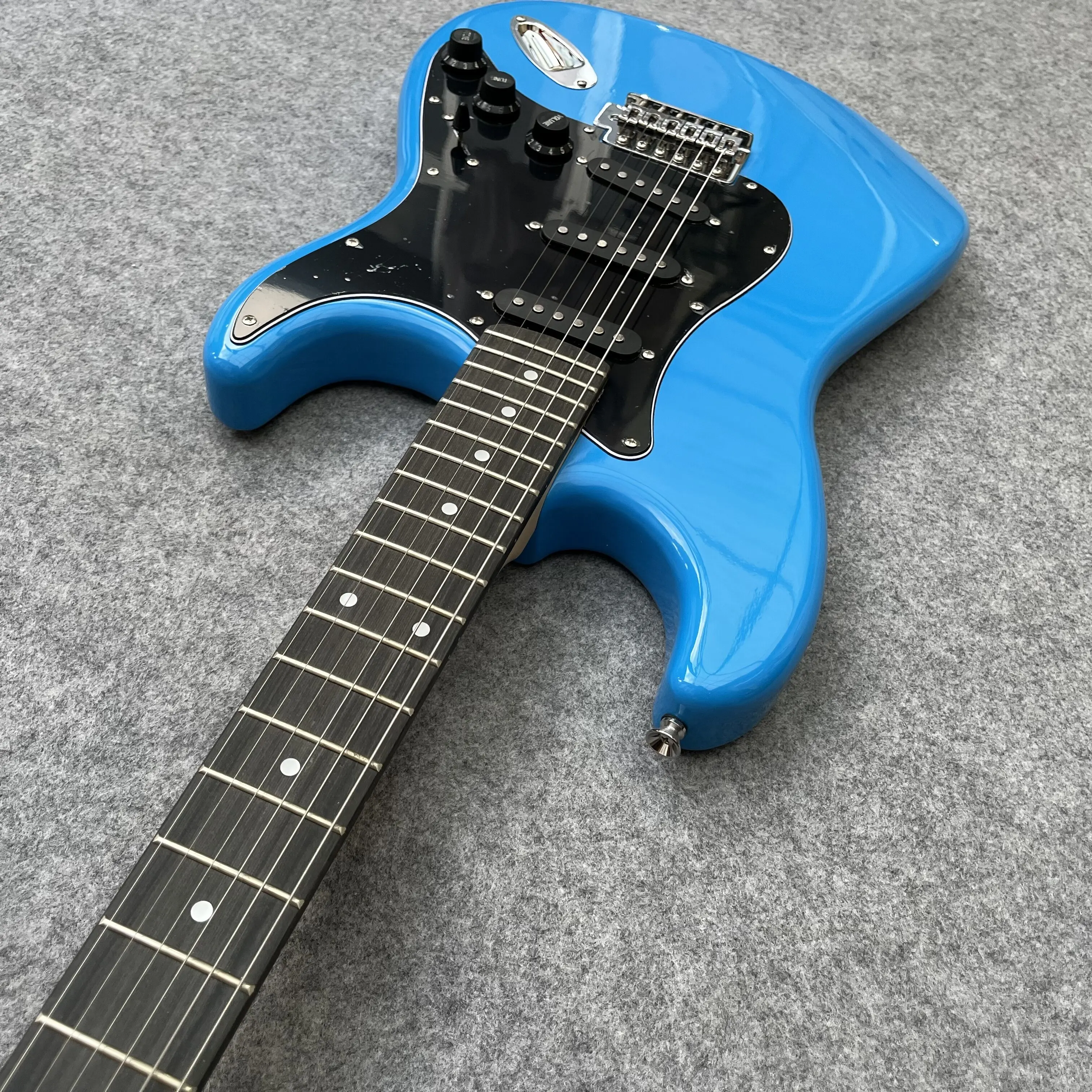 جيتار كهربائي أزرق جديد لممارسة أداء الجيتار المبتدئين #6