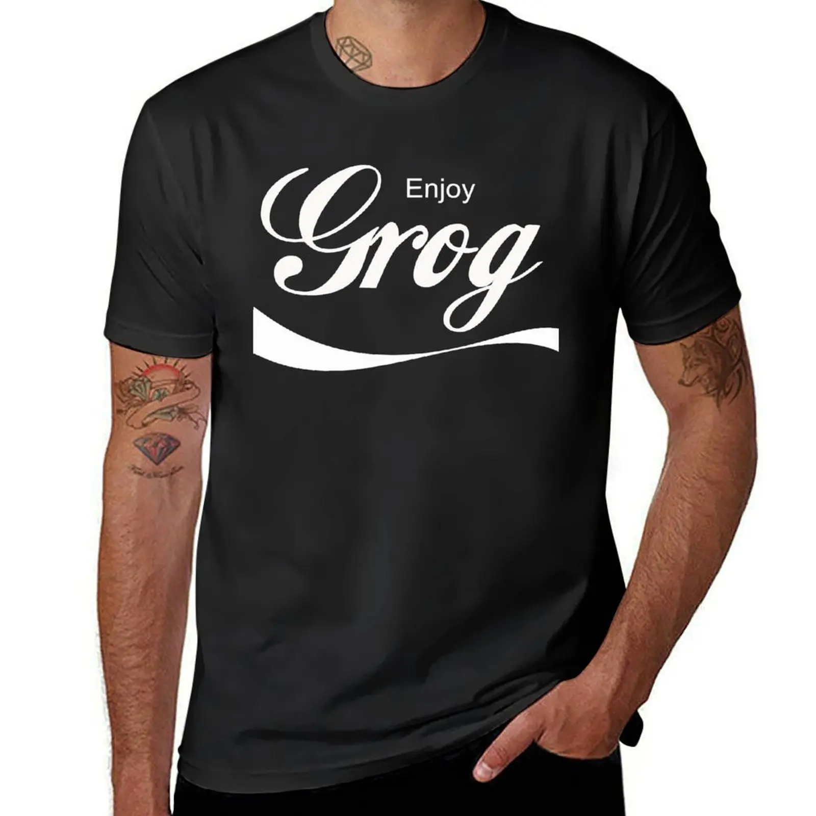 

Grog Classic T-Shirt plain oversized cute clothes Short sleeve tee mens white t shirts