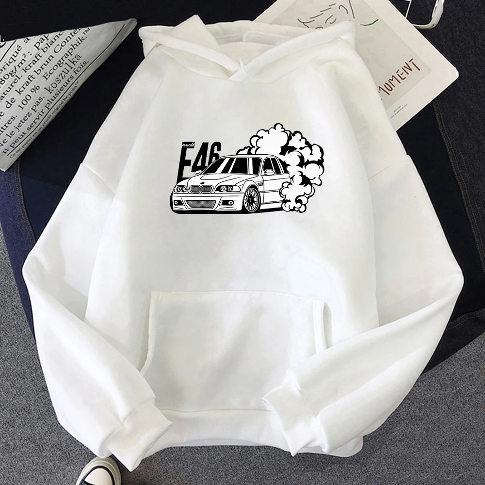 Winter E46 Car Hoodies men Spring Autumn Women Tops Aesthetic Clothes Fashion Men Sweatshirt Graphic Hooded Sudaderas hoody