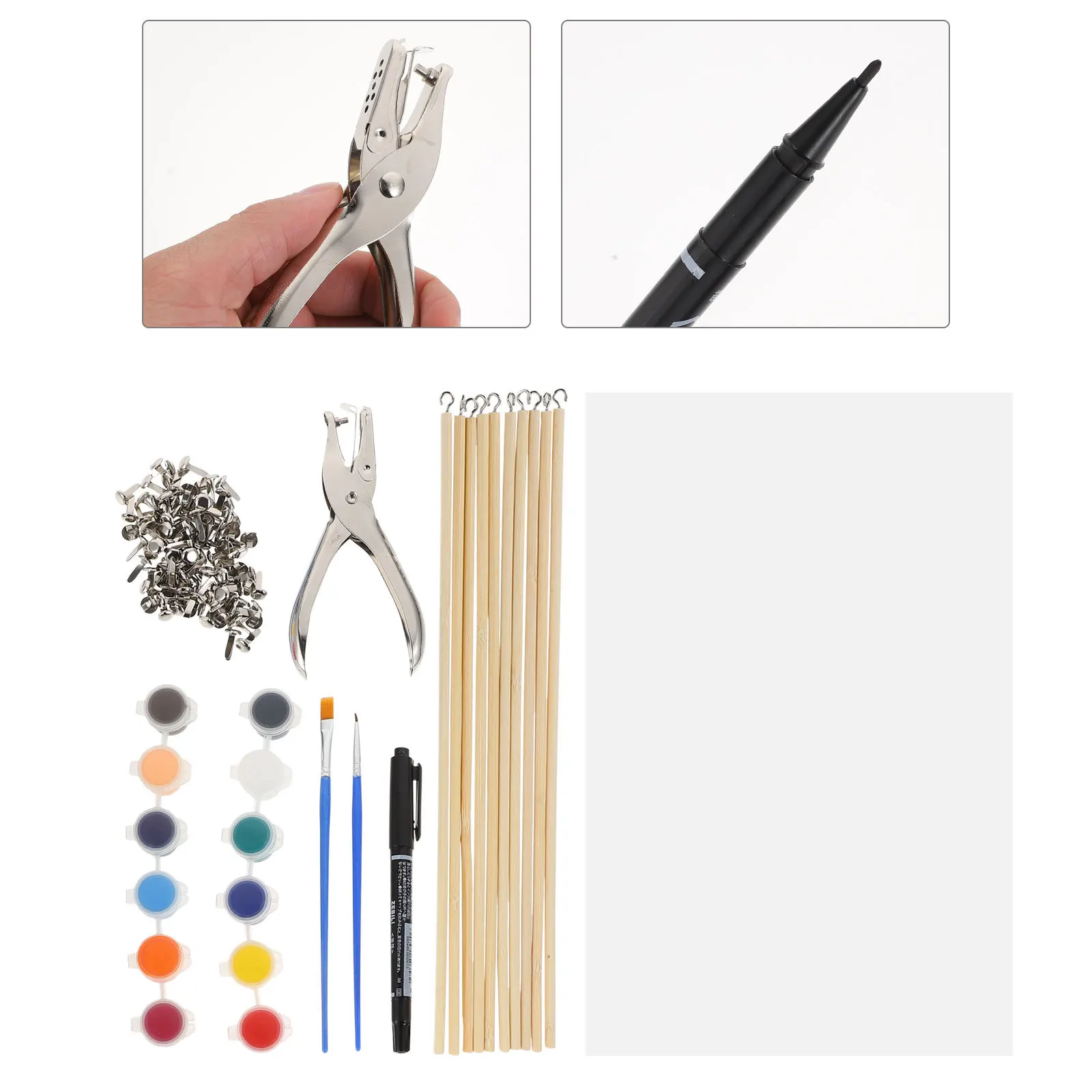 1 conjunto de kit de sombra diy, ferramentas e suprimentos completos para adereços de teatro caseiro, projeto de artesanato familiar divertido para crianças