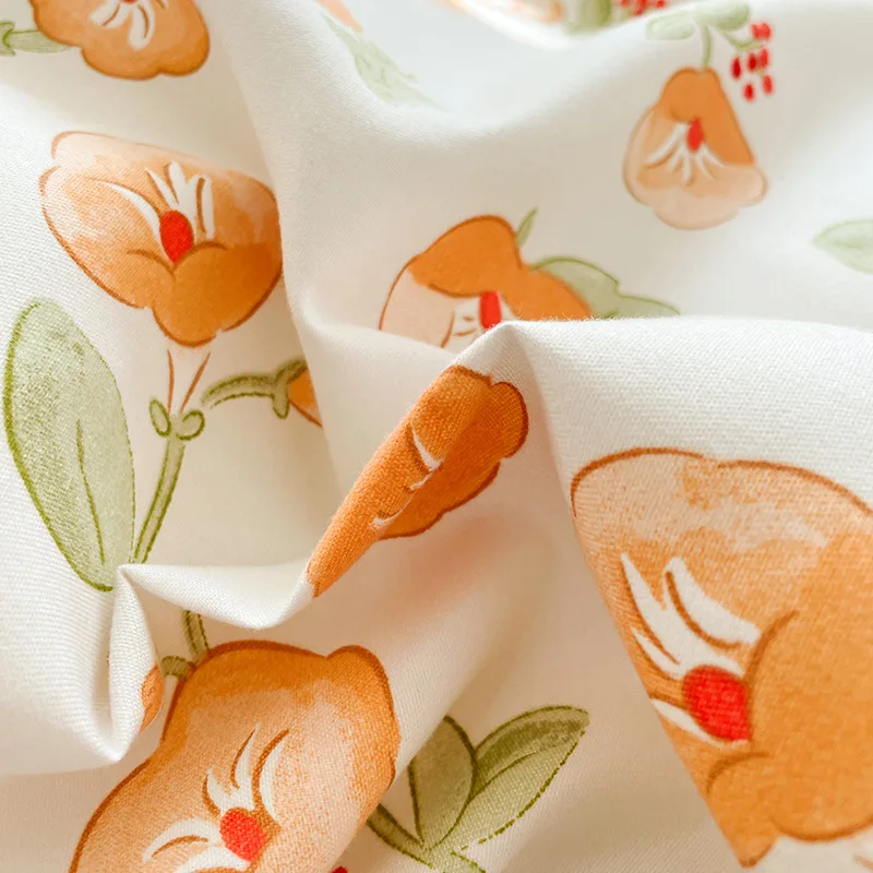 Immagine 4: Set biancheria da letto spazzolato addensato, set da 4 pezzi con copripiumino in cotone, federa e lenzuolo, adatto per l'autunno a