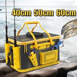 Lure Live Fish Storage Bag EVA Multifunction Rod Bait Reel Fishing Bucket For Camping Fishing Accessories Tackle Box Waterproof