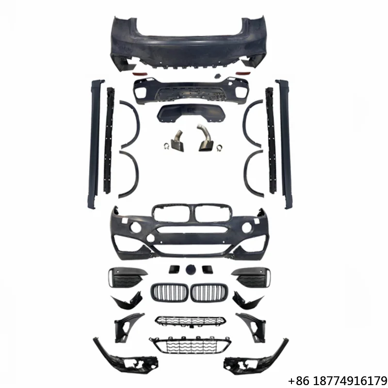 

Car Bumper for X6 F16 F86 2014-2019 Upgrade X6M Body Kit Side Skirt Exhaust Pipe Wheel Arches M Sport Front Rear Car Bumpers