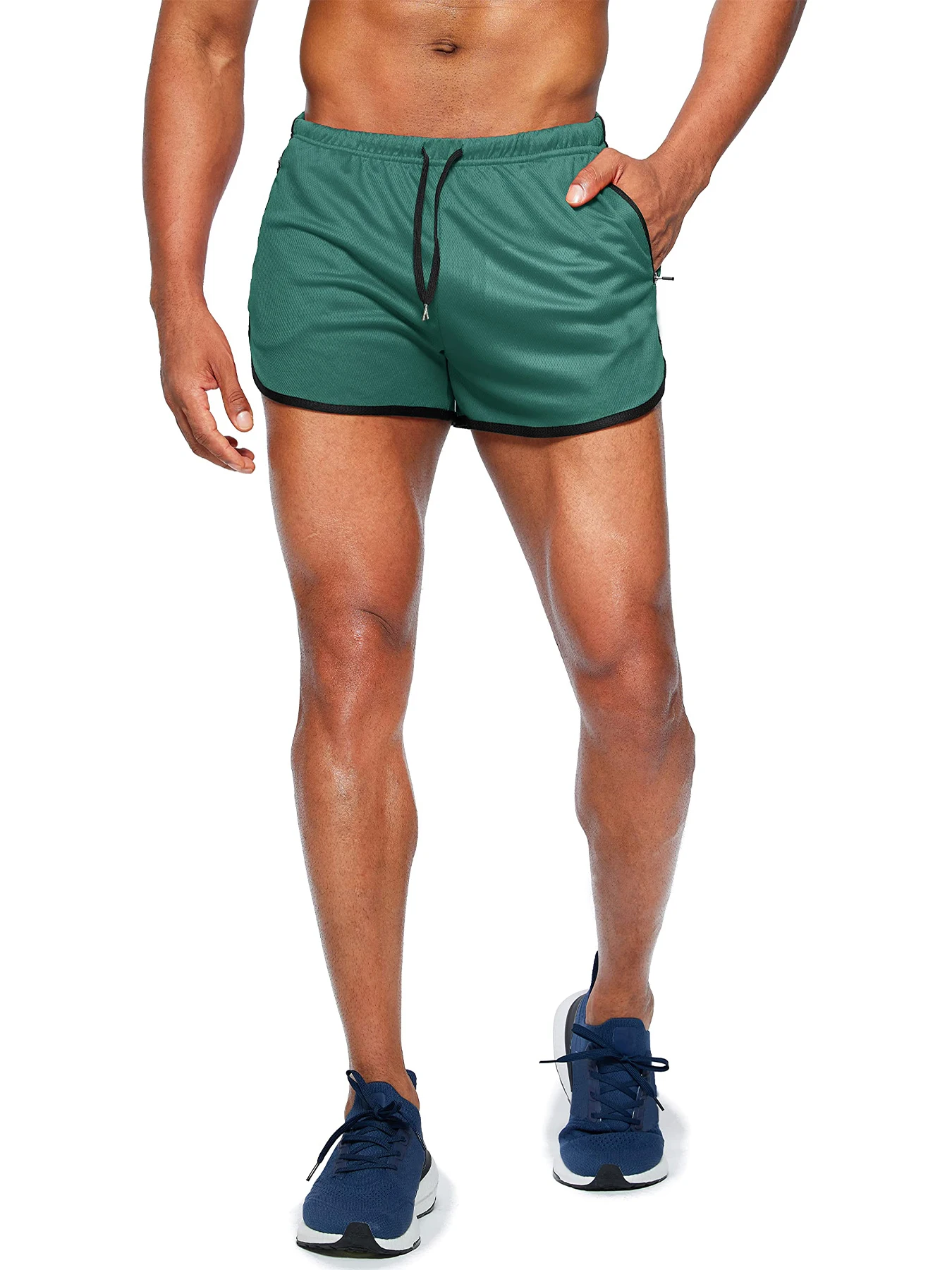 Neue Herren-Strandshorts, Laufshorts, 3-Zoll Schnelltrocknende Fitness-Laufshorts, Modische Fitness-Shorts – Detail 15