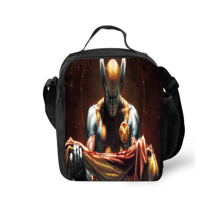 HOT Student Marvel Insulated Lunch Box Waterproof Lunch Tote,Wolverine Reusable Thermal Bag for School