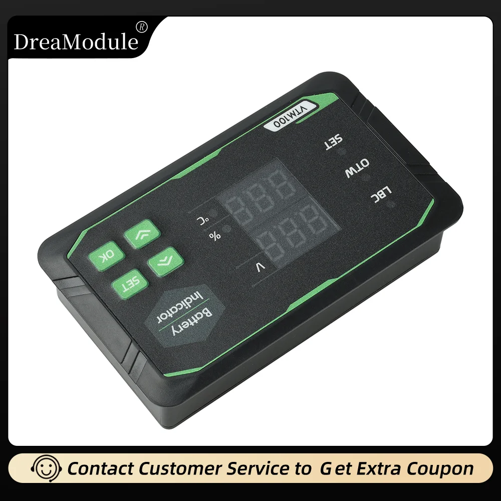 Digital Battery Voltage Capacity Tester DC7-100V Intelligent Safety Protection for Acidic Ternary Lithium Phosphate Battery