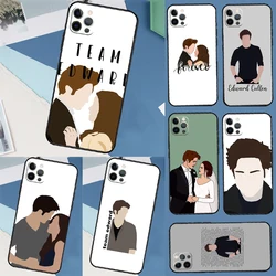 Twilight Edward Cullen Bella Case For iPhone 16 15 14 Pro Max 14 Plus 11 12 13 Pro Max Mini X XR XS Back Cover