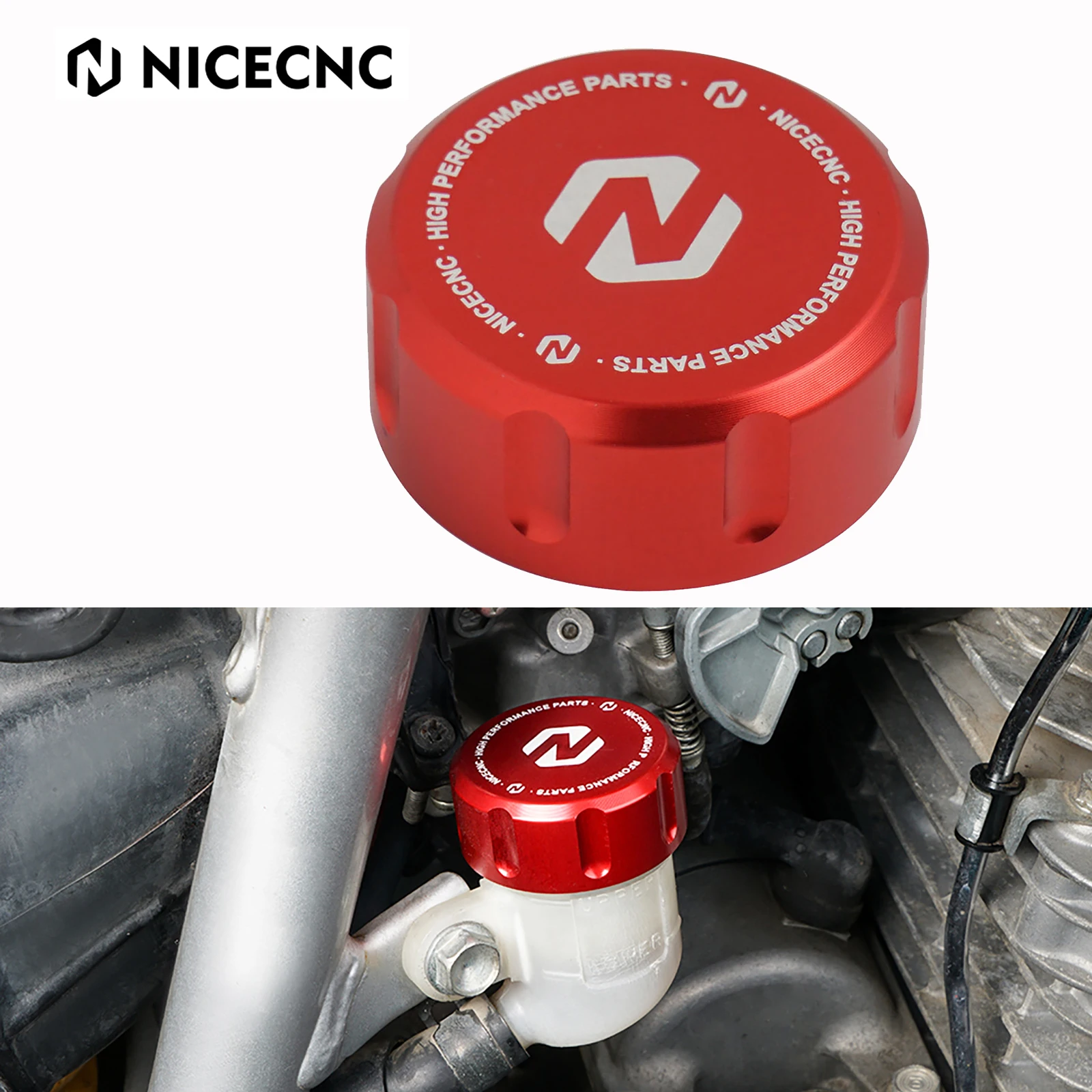 

NICECNC для Honda XR650L 93-24 XR650R 2000-2007 XR250L XR250R задний тормоз Главный цилиндр резервуар Крышка насоса мотоциклетная красная