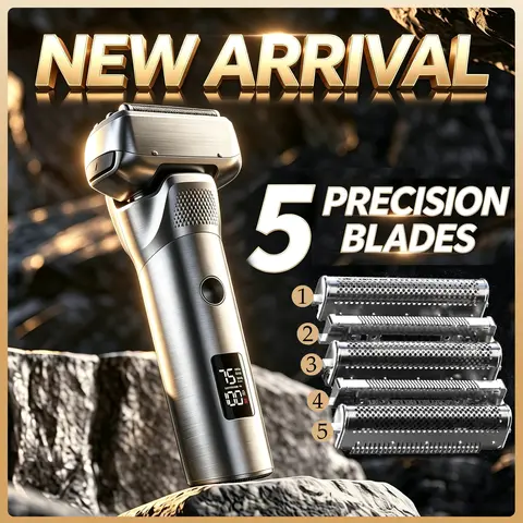 Electric Shaver for Men Waterproof Beard Trimmer Portable Mini Reciprocating Razor Business Travel Gift Men's Shaver Machine New