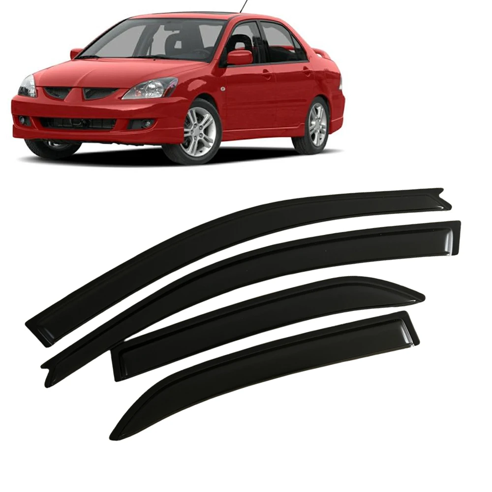 

Дефлекторы окон (ветровики) для MITSUBISHI LANCER SEDAN 2000-2006 годов выпуска, защита от дождя, вентиляционные козырьки на двери