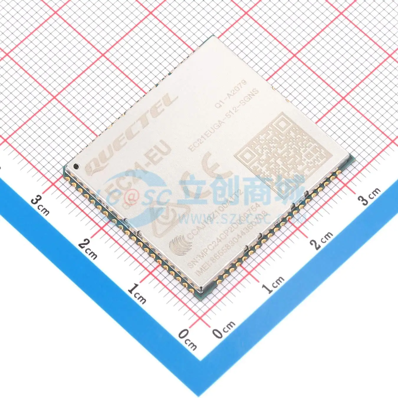 1pcs EC21EUGA-512-SGNS SMD 29x32mm 23dBm PCM USB SDIO UART 3.3V 4.3V RF Wireless Communication Module for Smart Home System