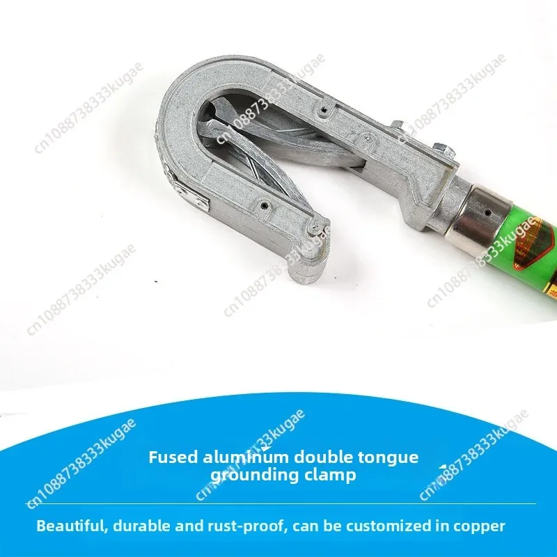 for High and low voltage portable short circuit grounding wire set, high voltage flat mouth, spiral grounding rod